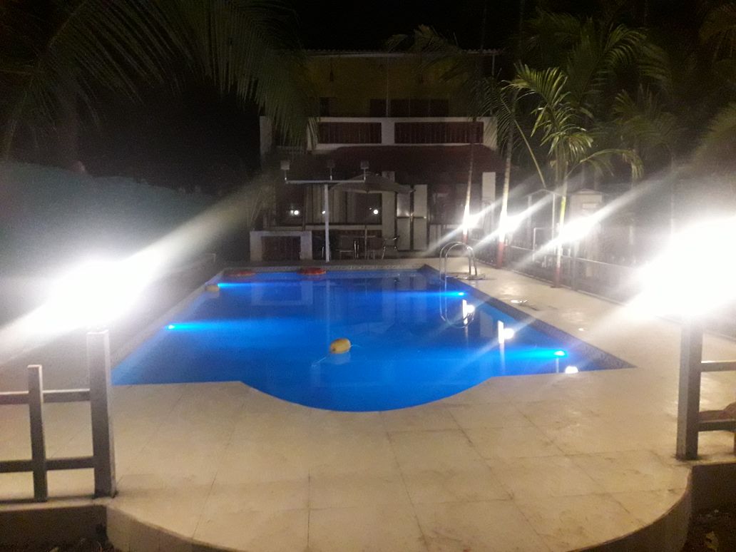 Swimming Pool At Night